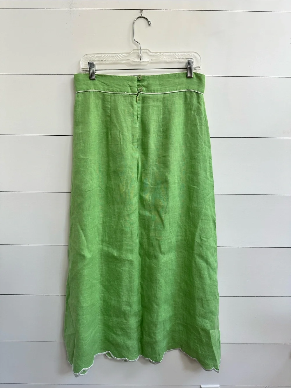ASHA Ashley McCormick Palm Sienna Linen Skirt NWT - Picture 7 of 9